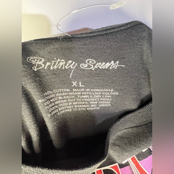 Britney Spears Official Black Short Sleeve T Shirt Size XL - Picture 2 of 2